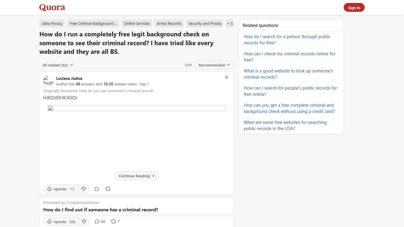 How to run a completely free legit background check on someone to see their criminal record - Quora
